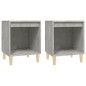 vidaXL Mesitas de noche 2 unidades gris hormigón 40x35x50 cm vidaXL Mesitas de noche 2 unidades gris hormigón 40x35x50 cm