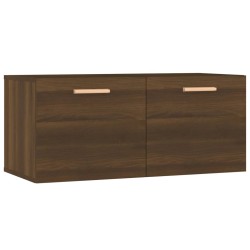vidaXL Armario de pared madera contrachapada marrón roble 80x35x36,5cm
