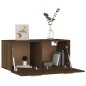 vidaXL Armario de pared madera contrachapada marrón roble 80x35x36,5cm vidaXL Armario de pared madera contrachapada marrón roble 80x35x36,5cm