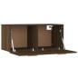 vidaXL Armario de pared madera contrachapada marrón roble 80x35x36,5cm vidaXL Armario de pared madera contrachapada marrón roble 80x35x36,5cm