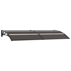 vidaXL Marquesina para puerta PC negro 240x80 cm 