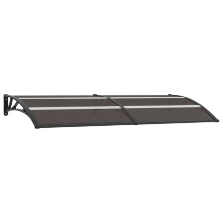 vidaXL Marquesina para puerta PC negro 240x80 cm 