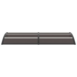 vidaXL Marquesina para puerta PC negro 240x80 cm 