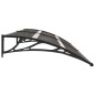 vidaXL Marquesina para puerta PC negro 240x80 cm vidaXL Marquesina para puerta PC negro 240x80 cm