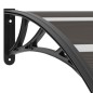 vidaXL Marquesina para puerta PC negro 240x80 cm vidaXL Marquesina para puerta PC negro 240x80 cm
