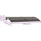 vidaXL Marquesina para puerta PC negro 240x80 cm vidaXL Marquesina para puerta PC negro 240x80 cm