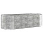 vidaXL Jardinera arriate acero recubrimiento polvo plata 249x100x68 cm vidaXL Jardinera arriate acero recubrimiento polvo plata 249x100x68 cm
