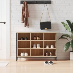 vidaXL Zapatero madera de ingeniería roble Sonoma 100x35x70 cm