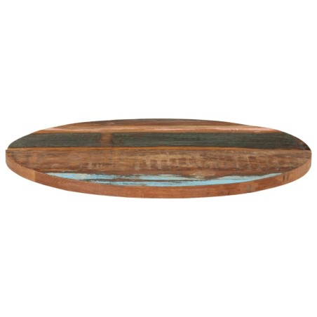 vidaXL Tablero de mesa redonda 70 cm 25-27 mm madera maciza reciclada