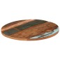 vidaXL Tablero de mesa redonda 70 cm 25-27 mm madera maciza reciclada