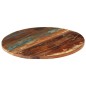 vidaXL Tablero de mesa redonda 70 cm 25-27 mm madera maciza reciclada