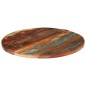 vidaXL Tablero de mesa redonda 70 cm 25-27 mm madera maciza reciclada