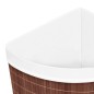 vidaXL Cesto para la ropa sucia de esquina bambú marrón 60 L vidaXL Cesto para la ropa sucia de esquina bambú marrón 60 L