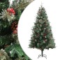 vidaXL Árbol de Navidad y piñas verde PVC y PE 225 cm vidaXL Árbol de Navidad y piñas verde PVC y PE 225 cm