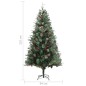 vidaXL Árbol de Navidad y piñas verde PVC y PE 225 cm vidaXL Árbol de Navidad y piñas verde PVC y PE 225 cm