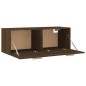vidaXL Armario pared madera contrachapada marrón roble 100x36,5x35 cm vidaXL Armario pared madera contrachapada marrón roble 100x36,5x35 cm