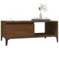 vidaXL Mesa de centro madera contrachapada marrón roble 90x50x36,5 cm vidaXL Mesa de centro madera contrachapada marrón roble 90x50x36,5 cm