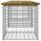 vidaXL Banco jardín diseño gaviones madera pino impregnada 203x44x42cm vidaXL Banco jardín diseño gaviones madera pino impregnada 203x44x42cm