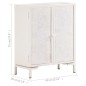 vidaXL Aparador de madera maciza de mango 60x30x76 cm vidaXL Aparador de madera maciza de mango 60x30x76 cm