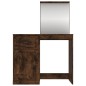 vidaXL Tocador y espejo madera contrachapada roble humo 90x50x132,5 cm vidaXL Tocador y espejo madera contrachapada roble humo 90x50x132,5 cm