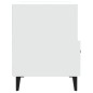 vidaXL Mesita de noche madera contrachapada blanco vidaXL Mesita de noche madera contrachapada blanco