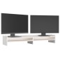 vidaXL Soporte para monitor madera maciza de pino blanco 100x24x16 cm vidaXL Soporte para monitor madera maciza de pino blanco 100x24x16 cm