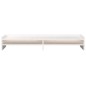 vidaXL Soporte para monitor madera maciza de pino blanco 100x24x16 cm vidaXL Soporte para monitor madera maciza de pino blanco 100x24x16 cm