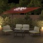 vidaXL Sombrilla voladiza con LEDs terracota 400x300 cm vidaXL Sombrilla voladiza con LEDs terracota 400x300 cm