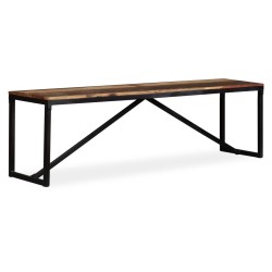 vidaXL Banco de madera maciza reciclada 160x35x45 cm