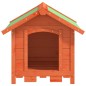 vidaXL Caseta para perros madera maciza de pino marrón 65x65x61,5 cm vidaXL Caseta para perros madera maciza de pino marrón 65x65x61,5 cm