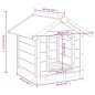 vidaXL Caseta para perros madera maciza de pino marrón 65x65x61,5 cm vidaXL Caseta para perros madera maciza de pino marrón 65x65x61,5 cm