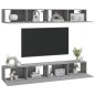 vidaXL Muebles de TV 4 piezas gris Sonoma 100x30x30 cm vidaXL Muebles de TV 4 piezas gris Sonoma 100x30x30 cm