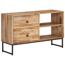 vidaXL Mueble para TV de madera de teca reciclada 90x30x55 cm