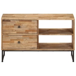 vidaXL Mueble para TV de madera de teca reciclada 90x30x55 cm