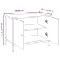 vidaXL Mueble de TV con puertas madera contrachapada 60x35x45 cm