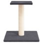 vidaXL Poste rascador para gatos con plataforma gris oscuro 38 cm vidaXL Poste rascador para gatos con plataforma gris oscuro 38 cm