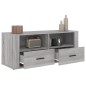 vidaXL Mueble de TV madera contrachapada gris Sonoma 100x35x40 cm vidaXL Mueble de TV madera contrachapada gris Sonoma 100x35x40 cm