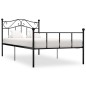 vidaXL Estructura de cama de metal negro 100x200 cm