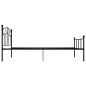vidaXL Estructura de cama de metal negro 100x200 cm
