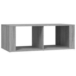 vidaXL Mesa de centro madera contrachapada gris Sonoma 100x50x36 cm