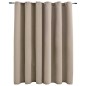 vidaXL Cortina opaca con anillas de metal beige 290x245 cm