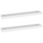 vidaXL Estantes de pared Loggia 2 uds blanco MDF 80x15x4 cm vidaXL Estantes de pared Loggia 2 uds blanco MDF 80x15x4 cm