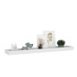 vidaXL Estantes de pared Loggia 2 uds blanco MDF 80x15x4 cm vidaXL Estantes de pared Loggia 2 uds blanco MDF 80x15x4 cm