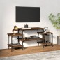 vidaXL Mueble para TV madera contrachapada roble marrón 117x35x52 cm vidaXL Mueble para TV madera contrachapada roble marrón 117x35x52 cm
