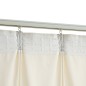 vidaXL Cortinas opacas con ganchos 2 pzas terciopelo crema 140x175 cm vidaXL Cortinas opacas con ganchos 2 pzas terciopelo crema 140x175 cm