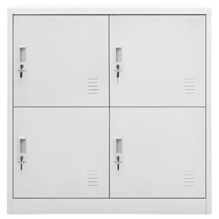 vidaXL Armario taquilla de acero gris claro 90x45x92,5 cm