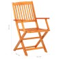 vidaXL Comedor de jardín plegable 9 piezas de madera maciza de acacia vidaXL Comedor de jardín plegable 9 piezas de madera maciza de acacia