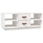 vidaXL Mesa de centro de madera maciza de pino blanco 100x50x41 cm vidaXL Mesa de centro de madera maciza de pino blanco 100x50x41 cm