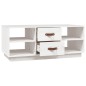 vidaXL Mesa de centro de madera maciza de pino blanco 100x50x41 cm vidaXL Mesa de centro de madera maciza de pino blanco 100x50x41 cm