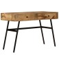 vidaXL Mesa de escritorio con cajones madera mango maciza 110x50x76 cm vidaXL Mesa de escritorio con cajones madera mango maciza 110x50x76 cm
